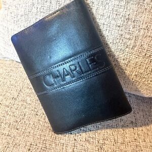 Charles Jourdan Vintage NWT Black Leather Wallet 5.5x4.25
